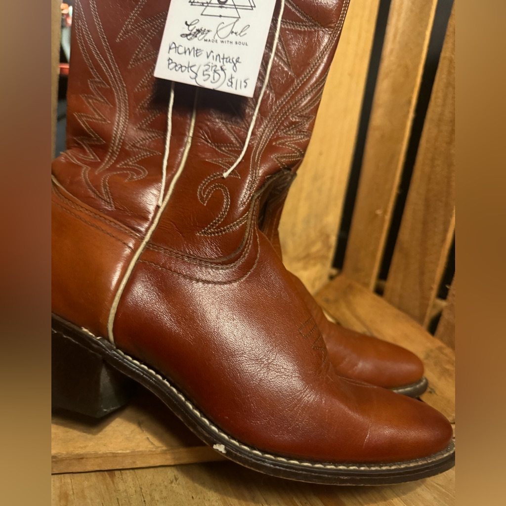 Vintage Acme Boots Size 5d Vintage Acme Boots Size 5d